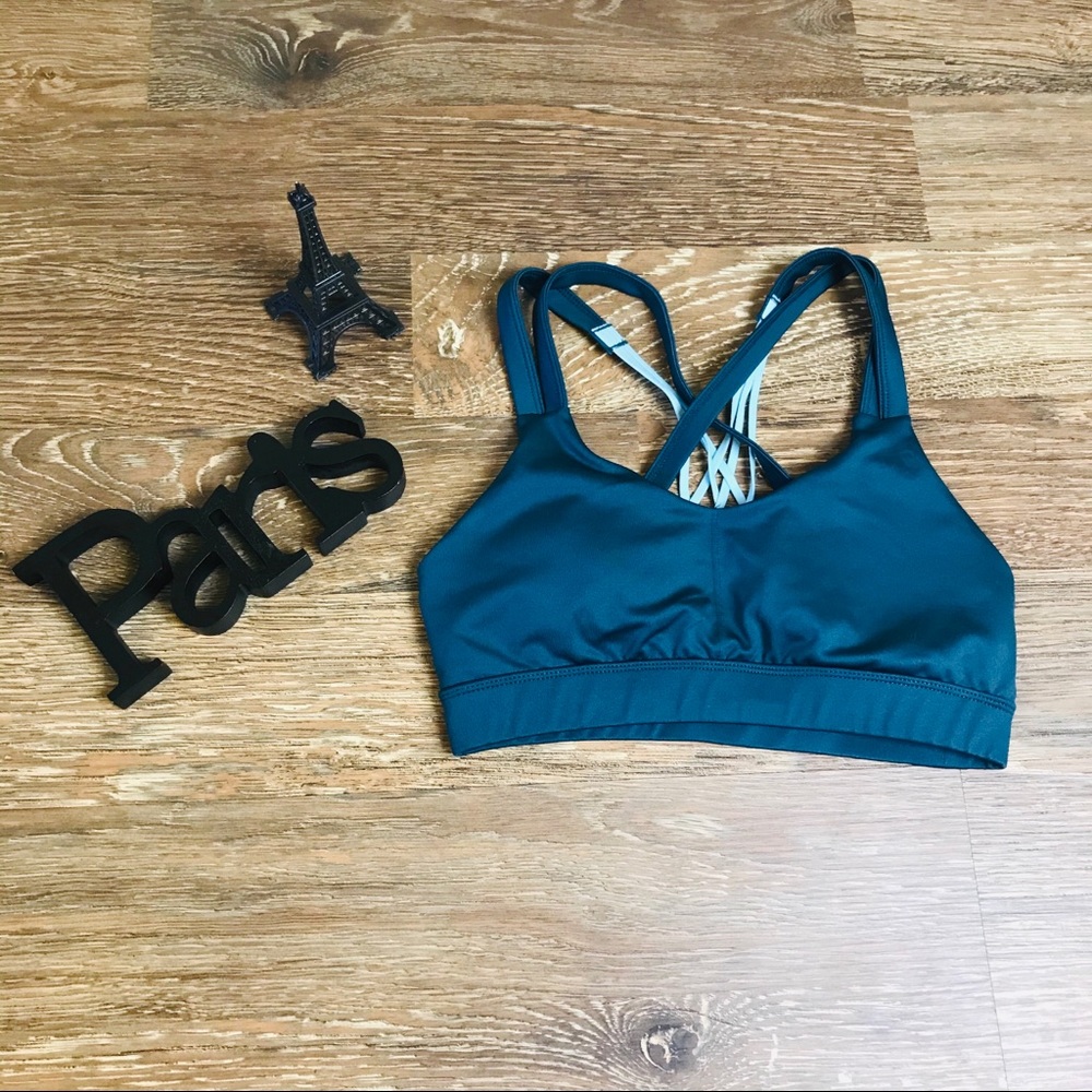 Champion teal and light blue sports bra size XS